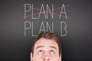 Man looking at Plan B - Distribution Center Design