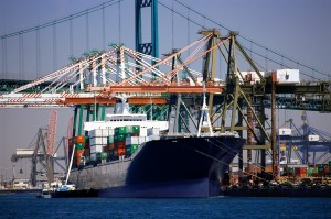 Ship at dock